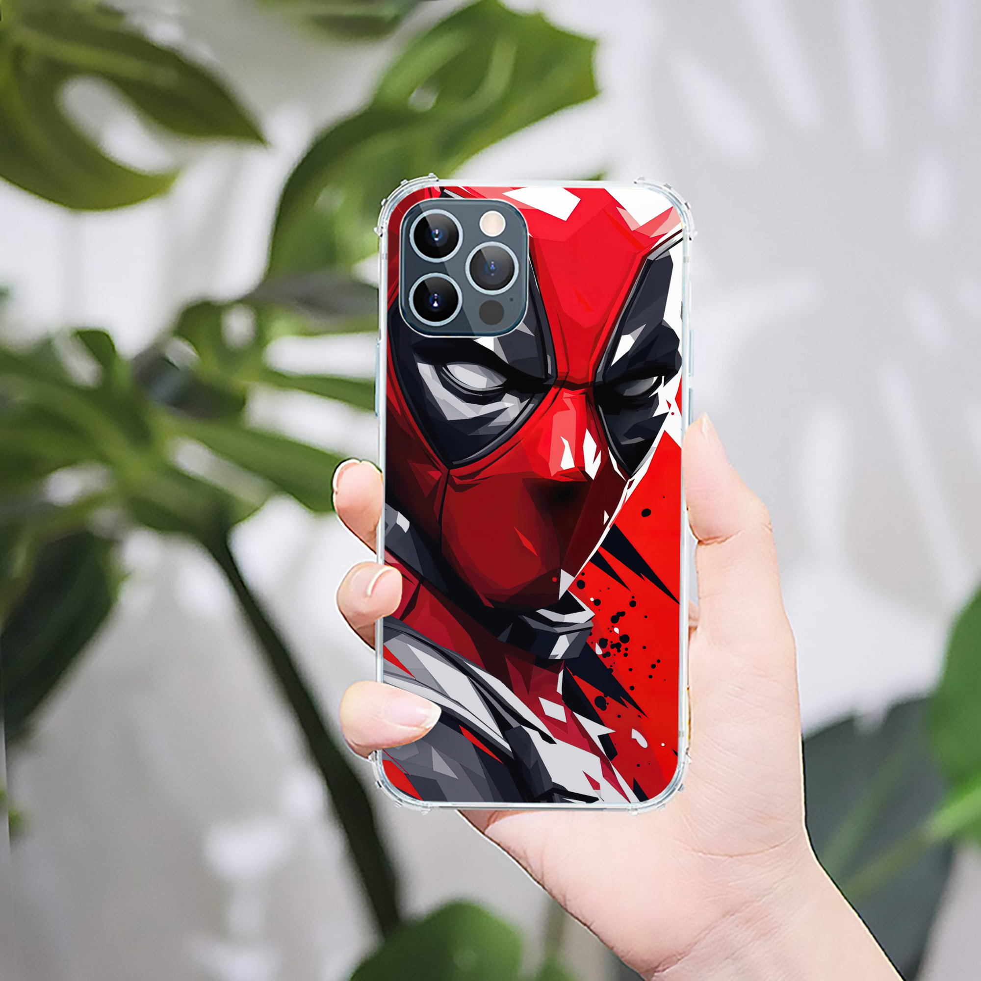 （画像用） Deadpool デッドプール 【iPhone 12シリーズ対応】透明スマホケース（クリアソフトケース）
